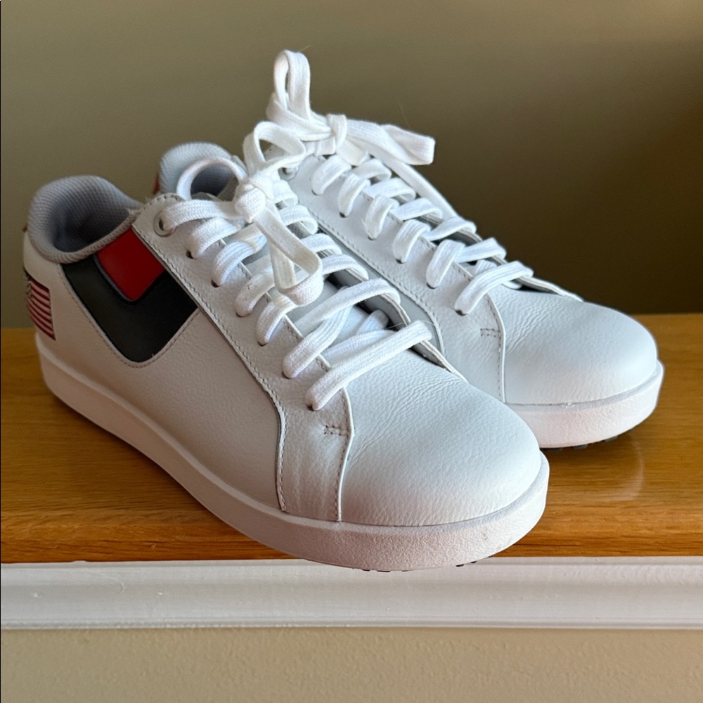 FootJoy Red, White and Blue Golf Shoes - Brand New